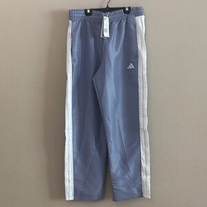 Adidas Women Silver Violet Multi Sport Adjustable Track Pants White Stripes